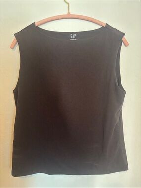 GAP Brown Sleeveless Boat Neck Tank Top